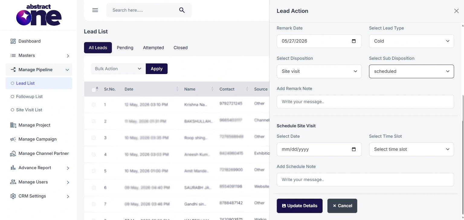 How to Manage Site Visits